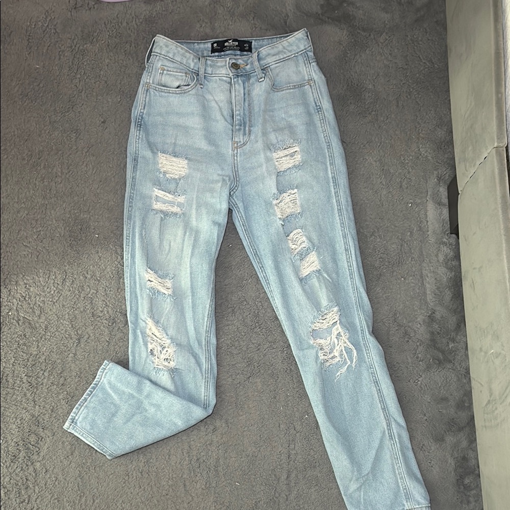 Light Blue Distressed Women's Jeans